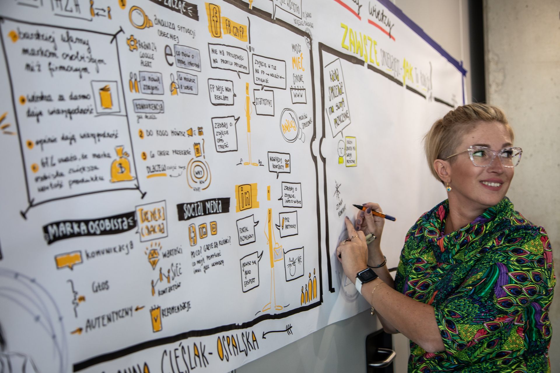 Prelegent w czasie konfernecj