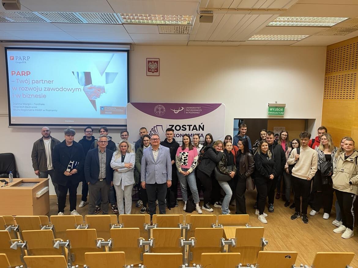 Wykład pracowników Biura Regionalnego PARP w Poznaniu na Uniwersytecie Przyrodniczym