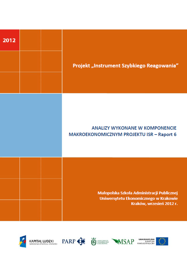 Komponent makroekonomiczny - Ocena stopnia zagrożenia przedsiębiorstw upadłością - VI