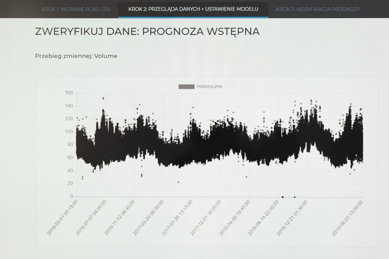 Widok programu komputerowego