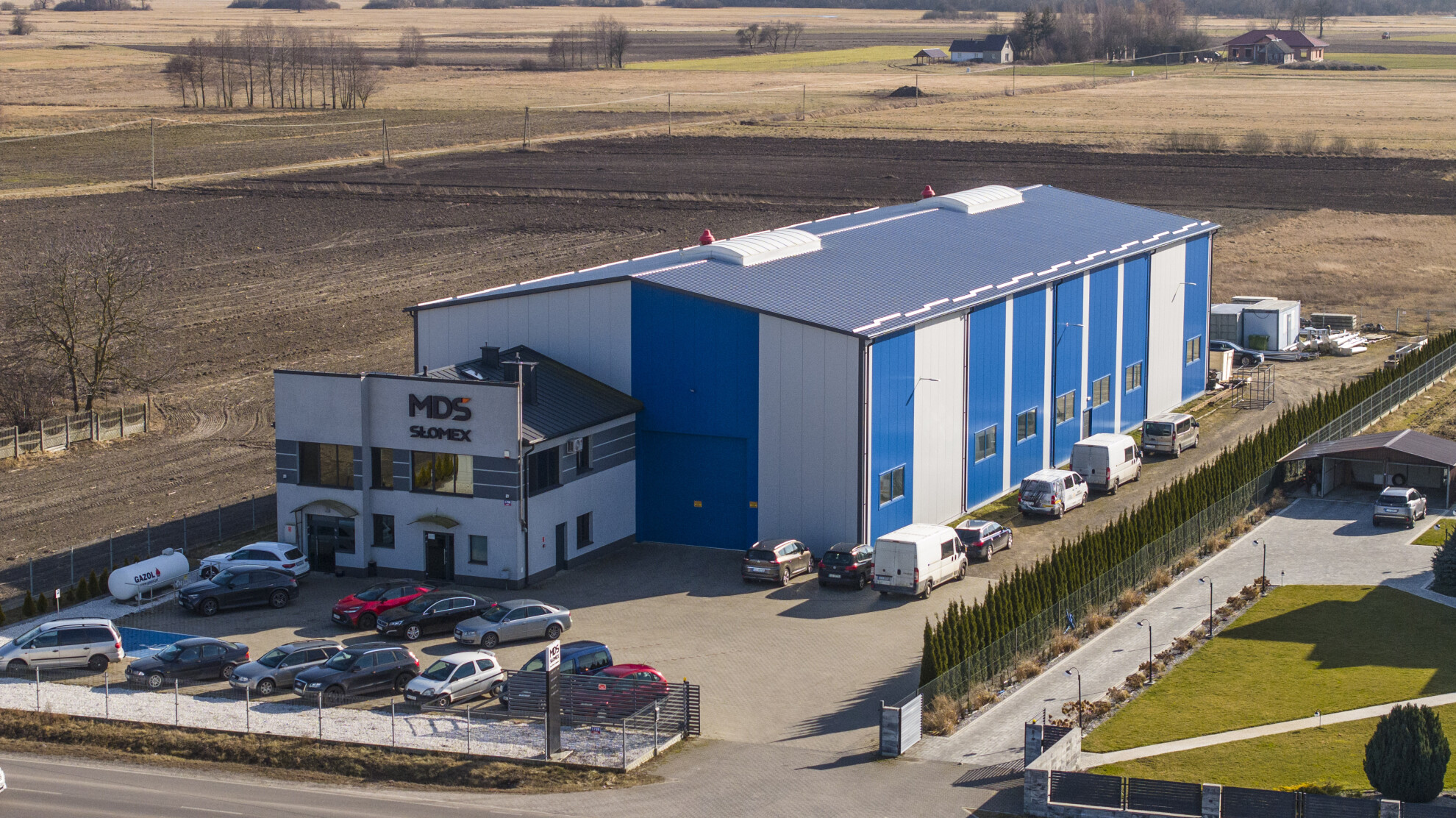 hala, widok z lotu ptaka